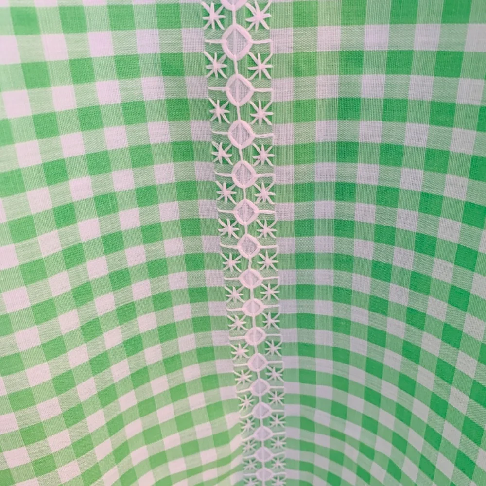 Vintage Embroidered Tablecloth Square 50' X 50